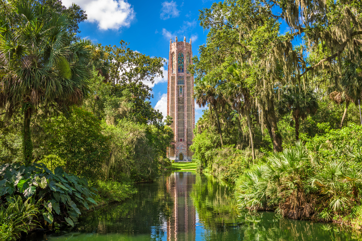 Bok Tower and Garden seen from afar